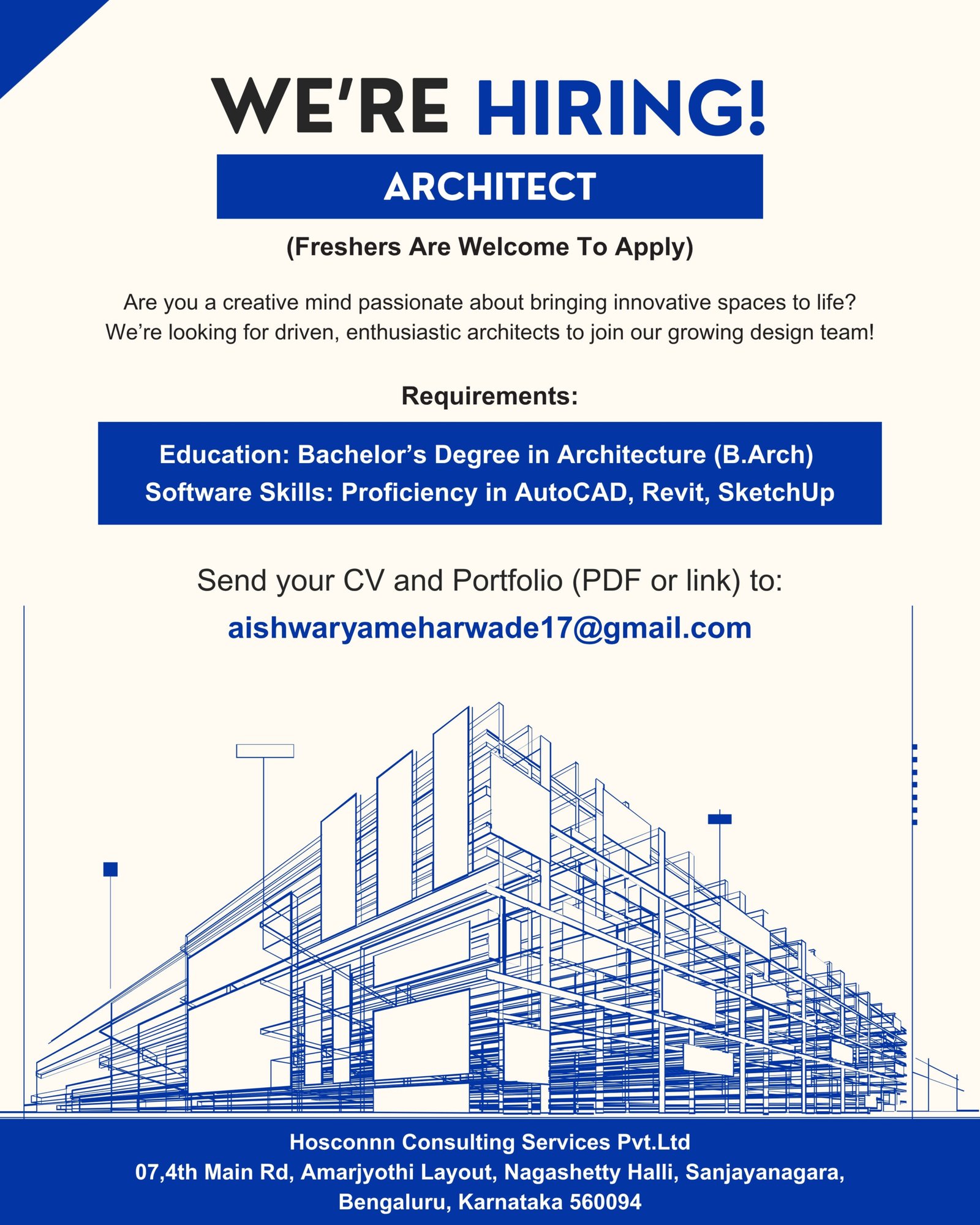 We are Hiring - Architect
